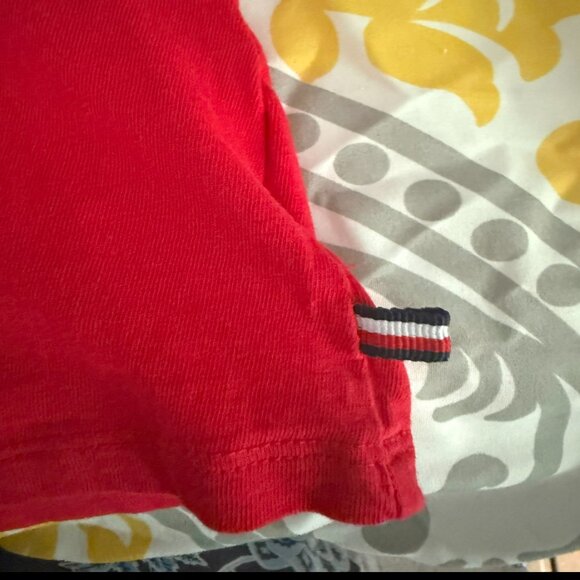 Tommy Hilfiger Girls T-Shirt Dress Cotton Crew Neck RED Size M (8-10) - Preloved - Picture 7 of 7